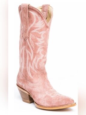 BNIB Idyllwind By Miranda Lambert Pink Suede Western Boot 11B! Cowgirls Festival